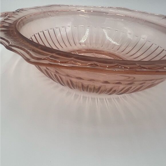 Mayfair Open Rose Depression Glass Serving Bowl - Picture 7 of 12